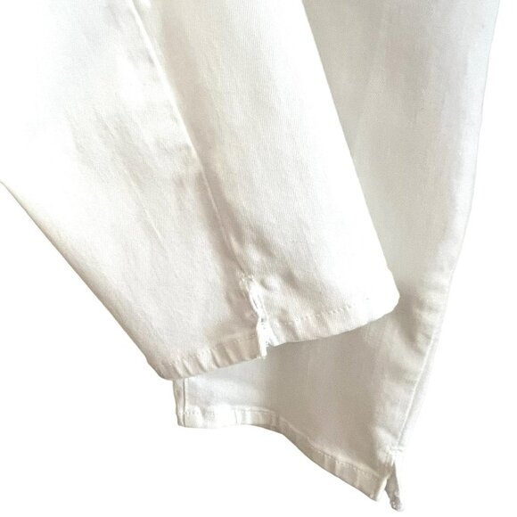 NOT YOUR DAUGHTERS JEANS WHITE ALINA PULL ON ANKLE SIZE 14 - Picture 8 of 11